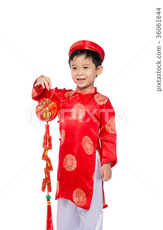 Portrait of a funny and exciting Vietnamese boy 36061644