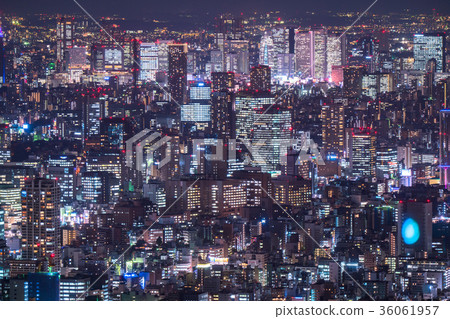 Tokyo city night view 36061957