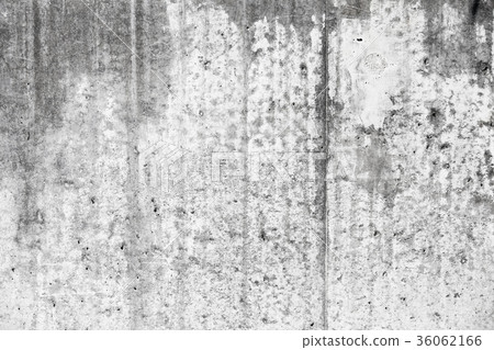 Old grungy concrete wall with wet stains 36062166