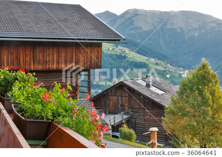 Alps mountains village landscape in Austria. 36064641