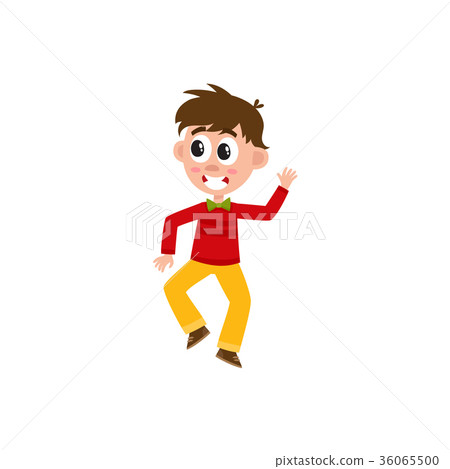 vector boy dancing at party 36065500