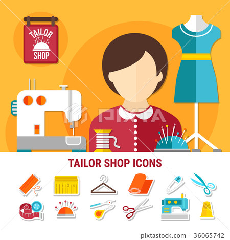 Tailor Shop Illustration - Stock Illustration [36065742] - PIXTA