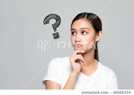 A woman with doubt 36066334