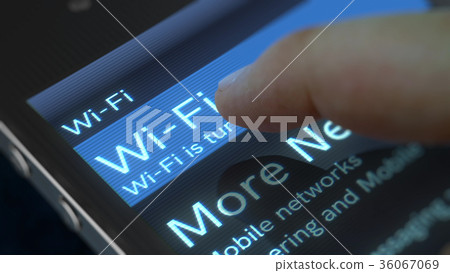 Mobile phone Wi-Fi Screen Illustration 36067069