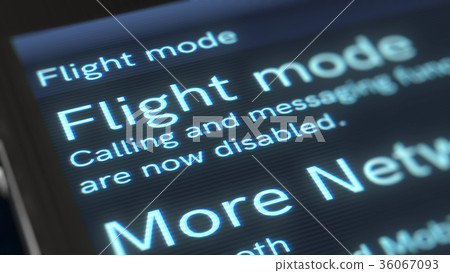 Mobile Phone Flight Mode Illustration 36067093