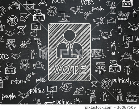 Political concept: Ballot on School board Political concept: Ballot on School board 36067509