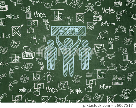 Politics concept: Election Campaign on School 36067517