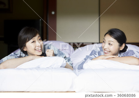 Woman relaxing at the inn 36068086