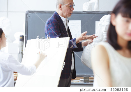 畫圖片的年輕和前輩 畫圖片的年輕和前輩 36068168