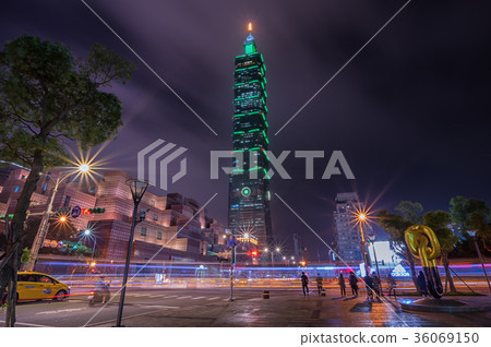 [台灣夜景]台北101激光束 36069150