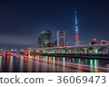[東京夜景]淺草隅田川東京天空樹 36069473