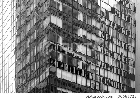 Detail from skyscrapers in New York. 36069723
