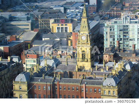 Clock tower and old architecture in liverpool city Clock tower and old architecture in liverpool city 36070156