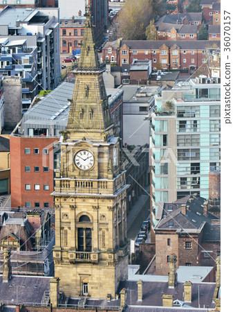 Clock tower and old architecture in liverpool city Clock tower and old architecture in liverpool city 36070157