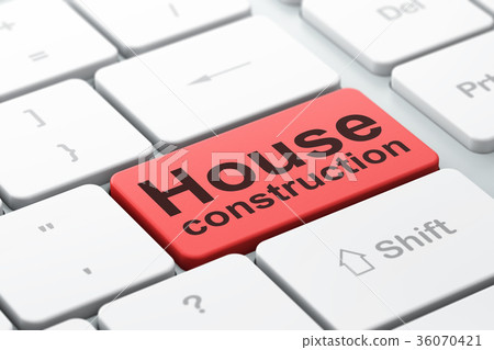 Constructing concept: House Construction on 36070421