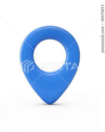 Point Map Blue Blue map pointer isolated on white background - Stock Illustration ...
