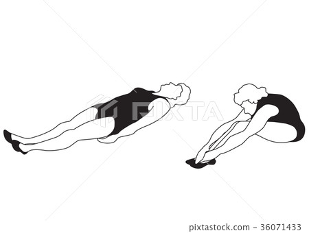 Women doing fitness exercise Fitness club icon set Women doing fitness exercise Fitness club icon set 36071433