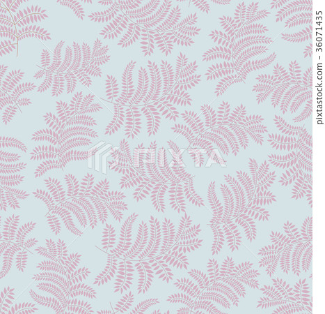 Floral leaves tiled pattern. Swirl leaf background Floral leaves tiled pattern. Swirl leaf background 36071435