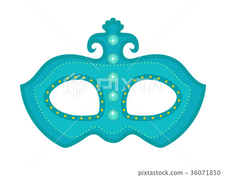 Carnival mask icon, flat, cartoon style Carnival mask icon, flat, cartoon style 36071850