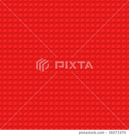 Red plastic construction plate - vector semless 36071970