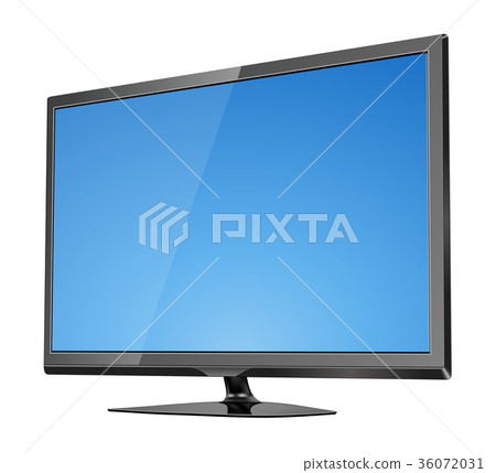 TV screen flat lcd led vector illustration 36072031