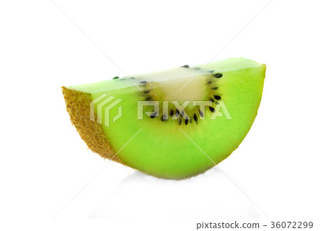 Slice of kiwi isolated on white background Slice of kiwi isolated on white background 36072299