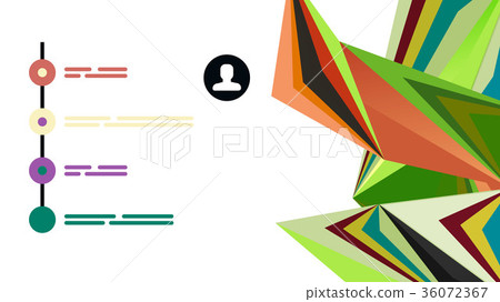 Modern triangle presentation template 36072367