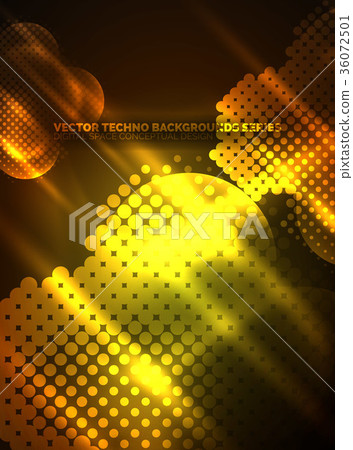 Shiny neon glowing circles, dot particles Shiny neon glowing circles, dot particles 36072501