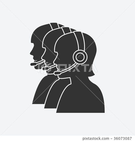 three silhouette girls operators call center three silhouette girls operators call center 36073087