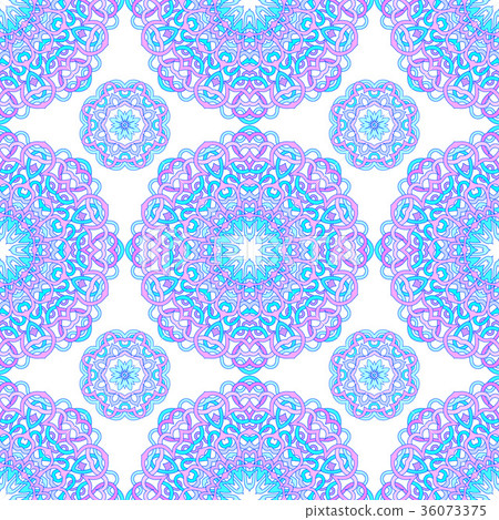 Vector seamless pattern of abstract mandalas - Stock Illustration ...