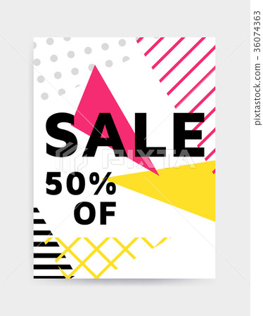 Bright colorful vector poster template Bright colorful vector poster template 36074363