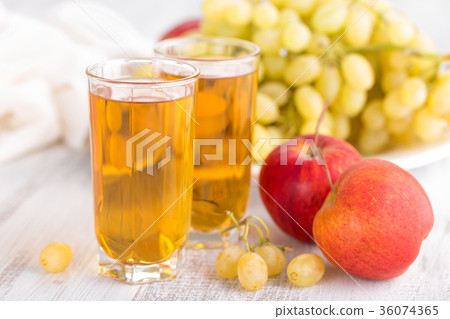 Grape and apple juice 36074365