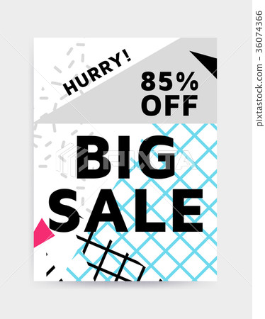 Bright colorful vector poster template Bright colorful vector poster template 36074366