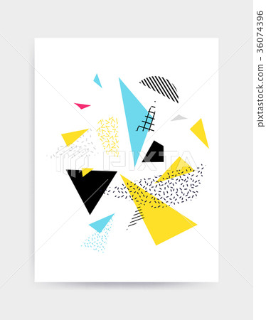 Bright colorful vector poster template Bright colorful vector poster template 36074396