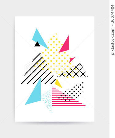 Bright colorful vector poster template Bright colorful vector poster template 36074404