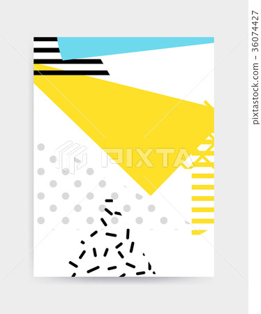 Bright colorful vector poster template Bright colorful vector poster template 36074427