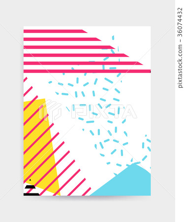 Bright colorful vector poster template Bright colorful vector poster template 36074432