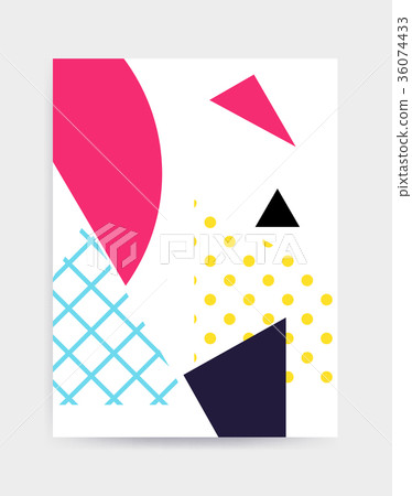 Bright colorful vector poster template Bright colorful vector poster template 36074433
