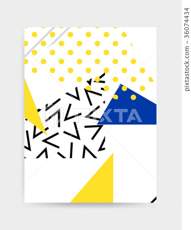 Bright colorful vector poster template Bright colorful vector poster template 36074434