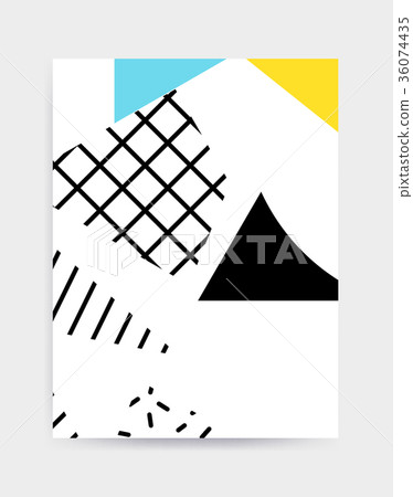 Bright colorful vector poster template Bright colorful vector poster template 36074435