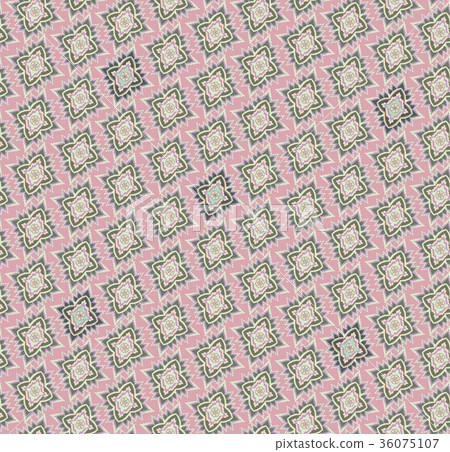 Oriental tiled pattern Abstract floral ornament Oriental tiled pattern Abstract floral ornament 36075107