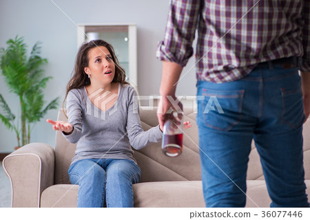 Domestic violence concept in a family argument Domestic violence concept in a family argument 36077446