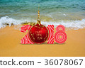 New Year 2018 is coming concept with ball- 2018 36078067