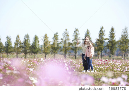 母親,女兒,公園 母親,女兒,公園 36083778
