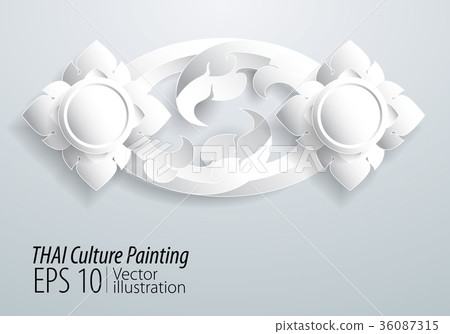 thai Culture painting, stock vector pattern, 36087315