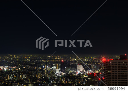 Cityscape of Tokyo city night view  36091994