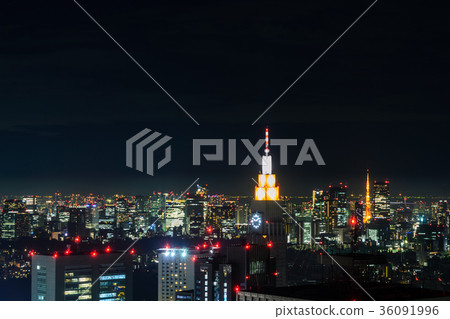 Tokyo, Japan cityscape night view Tokyo, Japan cityscape night view 36091996