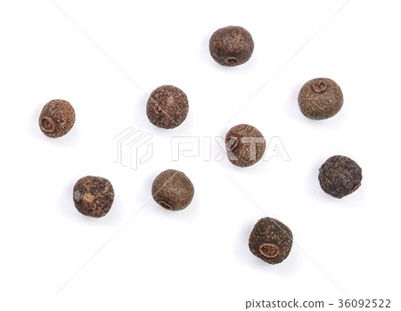 Allspices or Jamaica pepper isolated on white Allspices or Jamaica pepper isolated on white 36092522