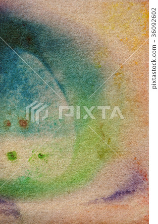Watercolor painting on recycle paper. Watercolor painting on recycle paper. 36092602