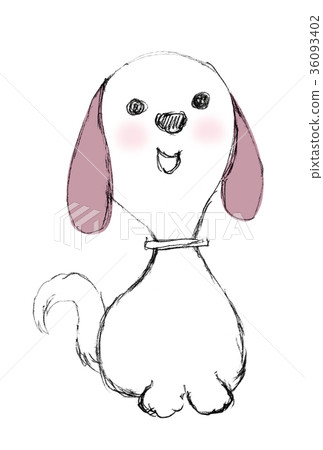 Dog hand drawn illustration 36093402